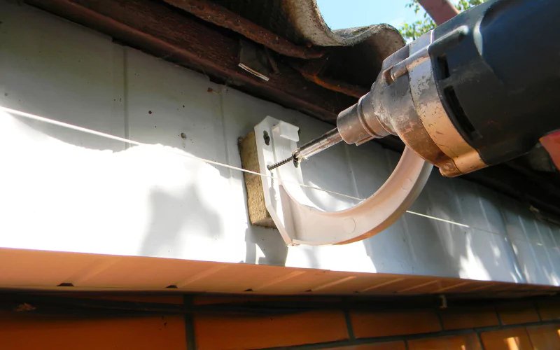 gutter repair work